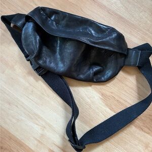 Frye Black Leather Belt Bag